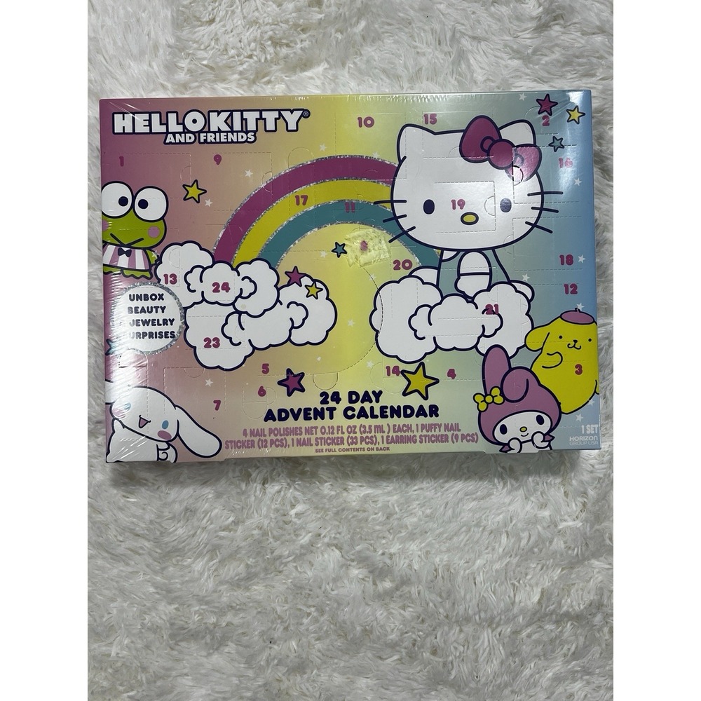 Hello Kitty & Friends Advent Calendar 24 Days Christmas Holiday Jewelry Nails